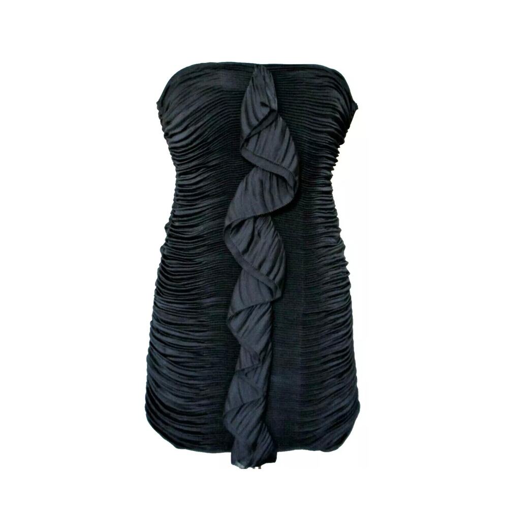 NWT Sz 4 Diane Von Furstenberg FERMINA Black Strapless Bodycon Dress